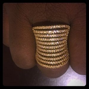 Cubic zirconia pave ring size 9